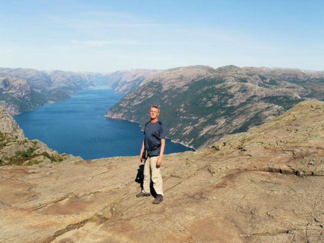 Het uitzicht over het Lysefjord