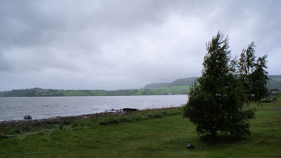 Melhus, �ysand Camping, Yes het is even droog, 16:15 uur
