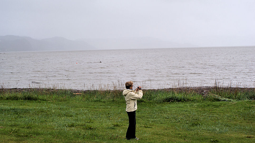Melhus, �ysand Camping, Even de surfers op de film zetten.