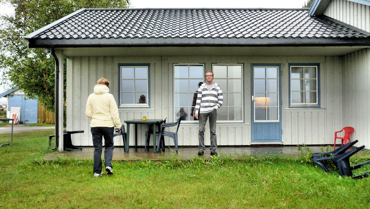 Melhus, �ysand Camping, Eindelijk is het even droog.