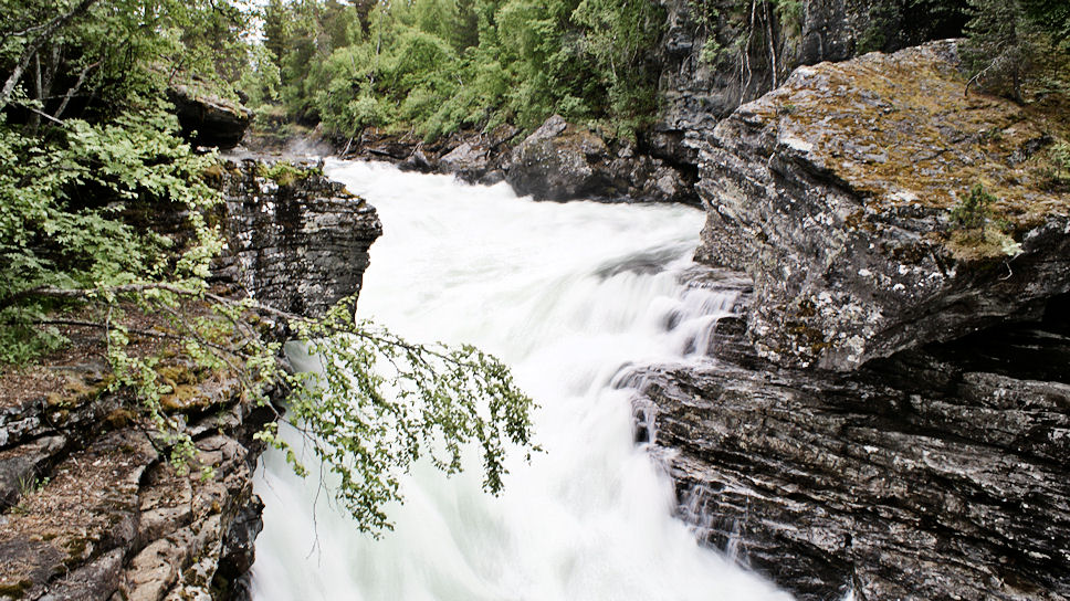 Slettafossen bij Verma