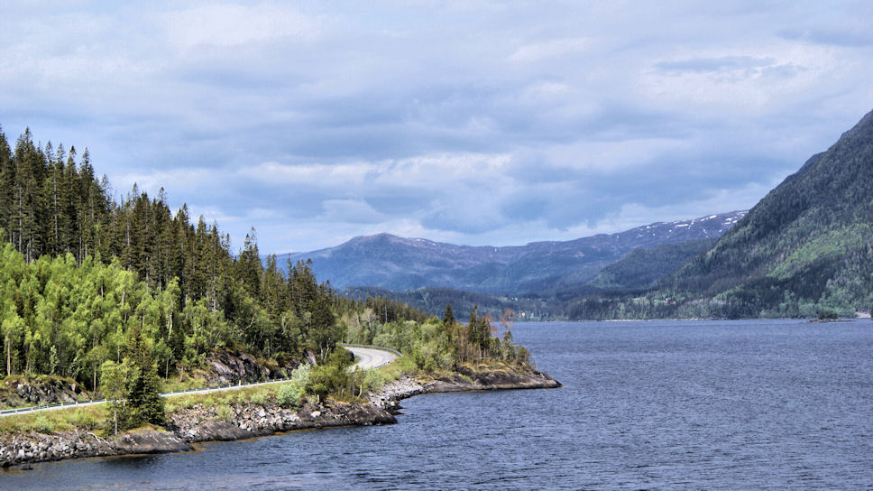 RV17 Namsos richting Vennesund route Kystriksveien