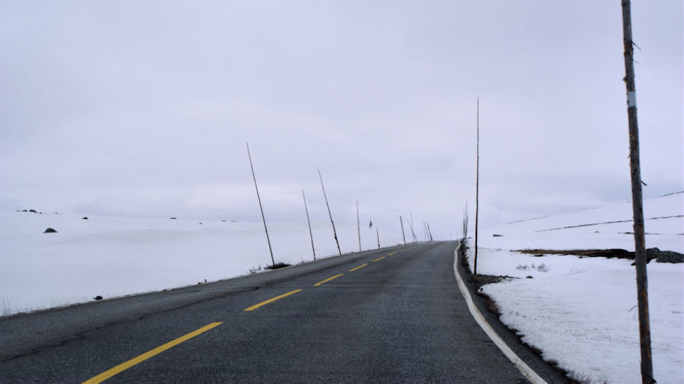 Nationale - toeristische route (RV 7) Hardangervidda 