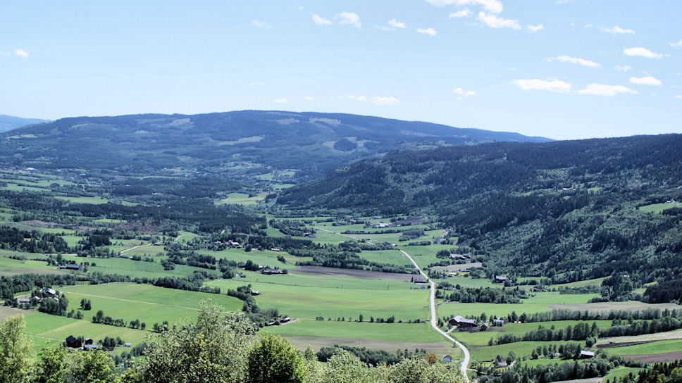 Uitzicht over Gausdal 